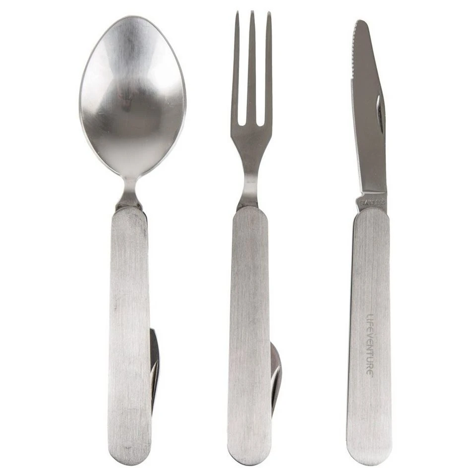 Lifeventure Folding Cutlery Set 1 Lifeventure Folding Cutlery Set