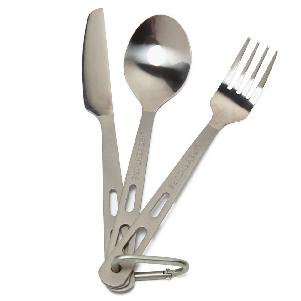 Lifeventure Titanium KFS Set Camping Cutlery 2 Lifeventure Titanium KFS Set Camping Cutlery - Image 2