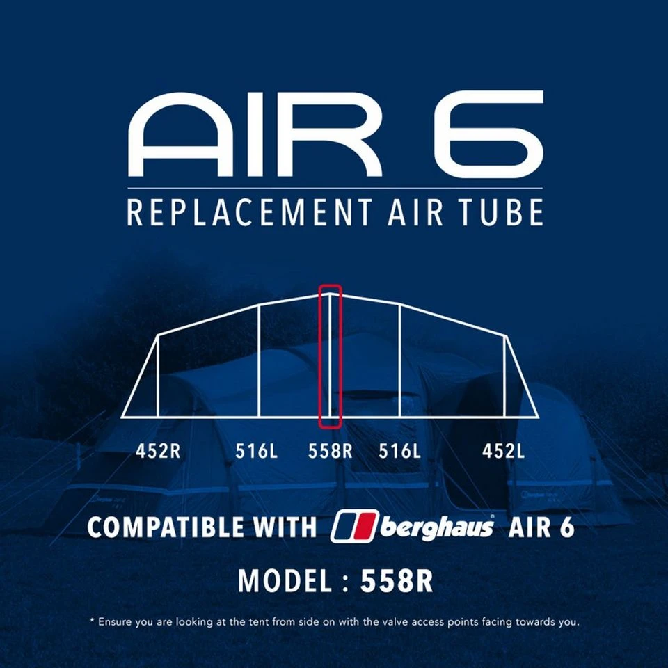 Air 6 Replacement Air Tube (Middle - 558R) 1 Air 6 Replacement Air Tube (Middle - 558R)