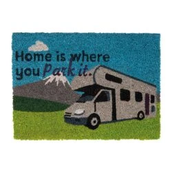 Quest Heavy Duty Coir 'Home Is Where You Park It' Mat -Outdoor camping store go 326951 z