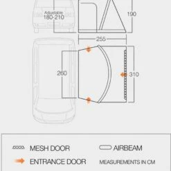 Vango Elwood Low Van Awning -Outdoor camping store go 331018 e