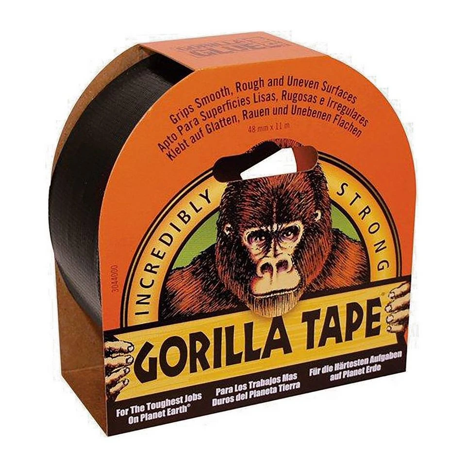 Gorilla Tape, Black (48mm X 11m) 2 Gorilla Tape, Black (48mm X 11m) - Image 2